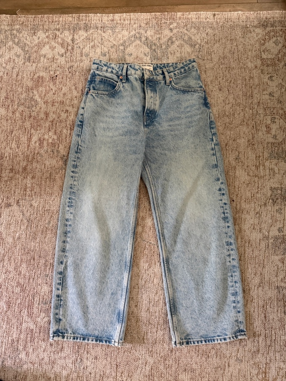 Free People Deep Trance Dropped Boyfriend Jeans